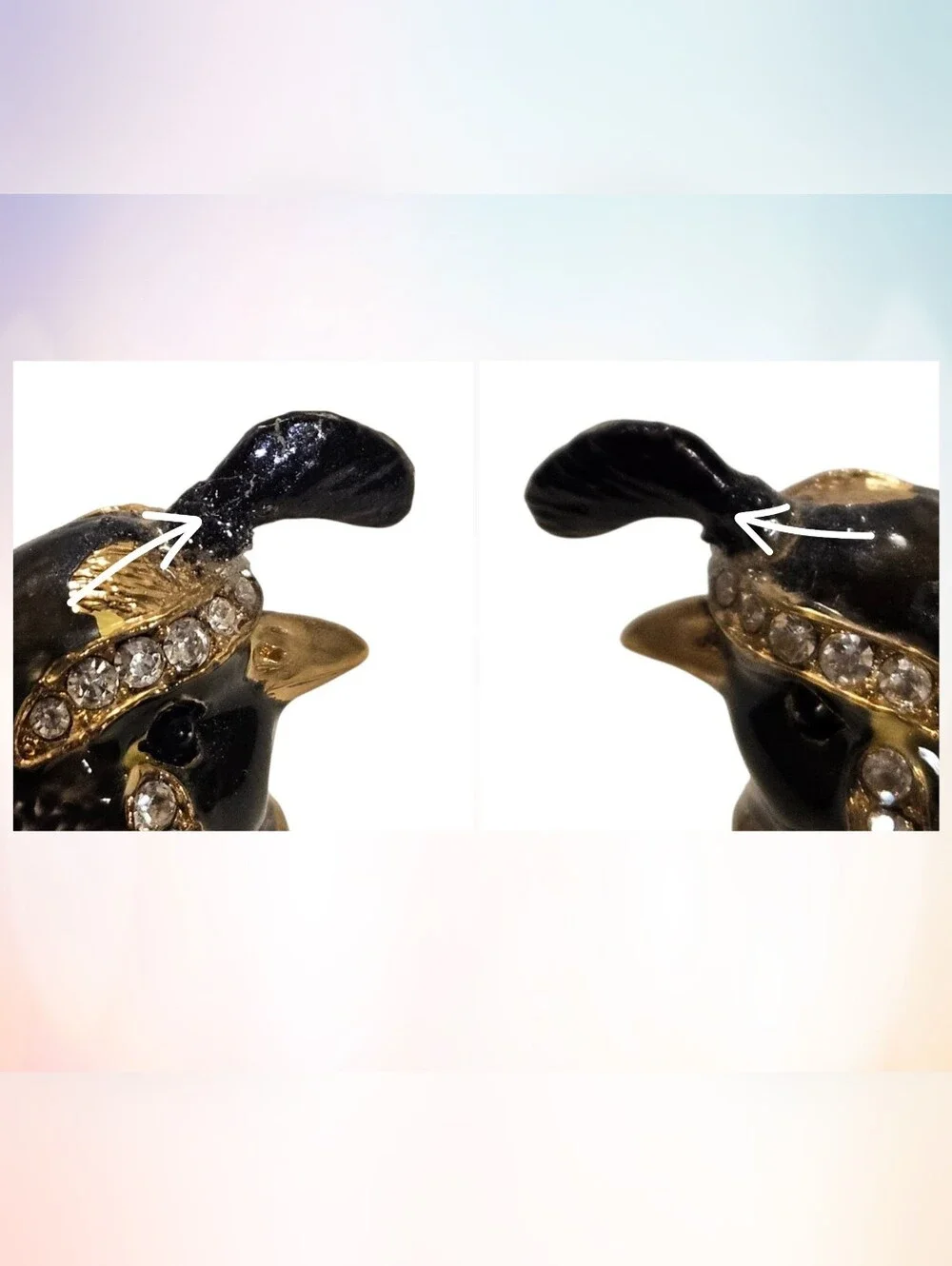 Bejeweled Quail Bird Perched On A Log Trinket Box